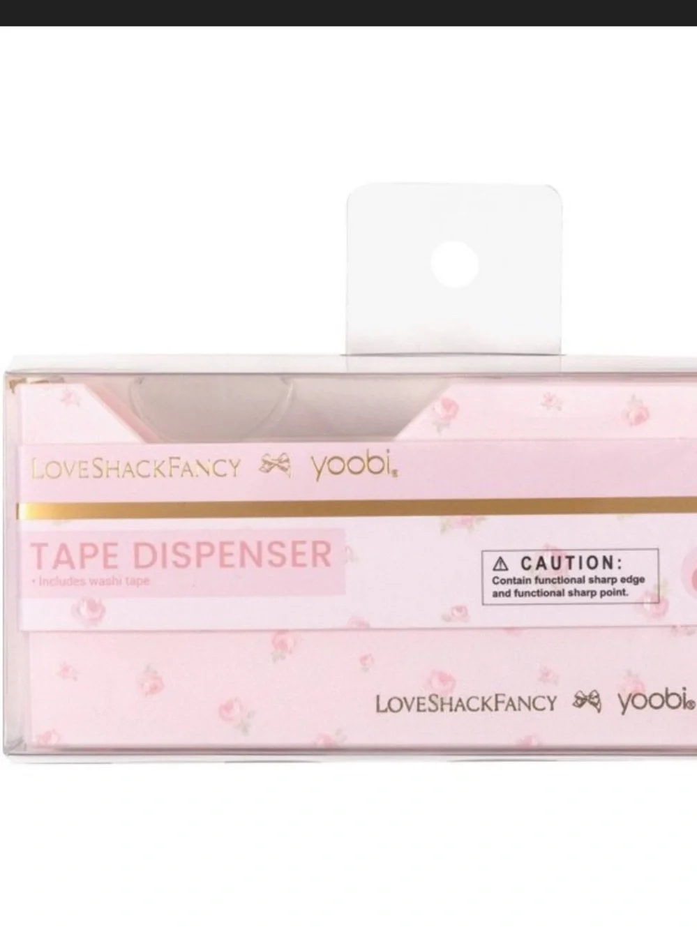 LoveShackFancy x Target - Yoobi Blooming Heirloom Tape Dispenser Strawberry Mac